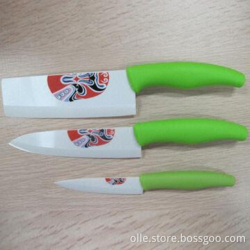 Popular Ceramic Knife, 6 Inches, Green Handle